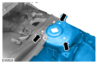 Ford Fusion. Front Side Member and Fender Apron Panel LH. Removal and Installation