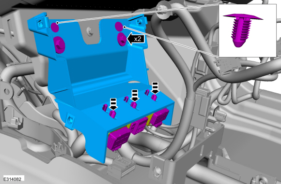 Ford Fusion. Instrument Panel. Removal and Installation