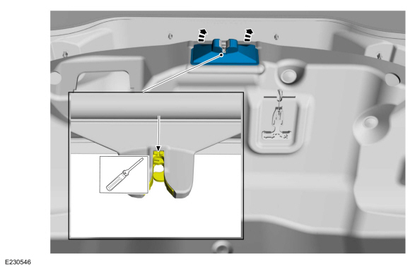Ford Fusion. Luggage Compartment Lid. Removal and Installation