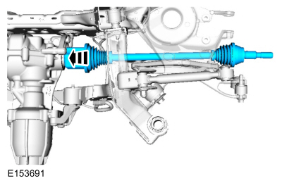 Ford Fusion. Rear Halfshaft. Removal and Installation