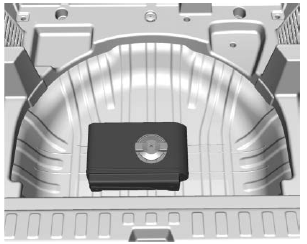 GMC Terrain. Storing the Tire Sealant and Compressor Kit