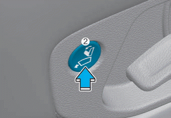 Hyundai Palisade. Walk-in seat (2nd row seat)
