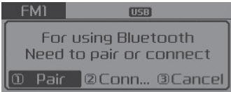 If Bluetooth® Wireless Technology devices are paired but none are currently connected,