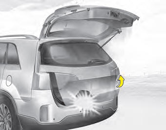 During power opening and closing if the power tailgate is blocked by an object