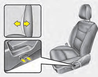 The lumbar support can be adjusted by pressing the lumbar support switch on the