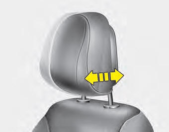 The headrest angle may be adjusted by pulling or pushing the lower part of the