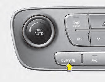 Press the climate information screen selection button to display climate information