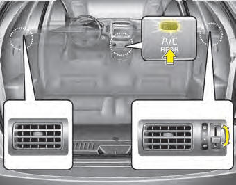 To turn on the 3rd row air conditioning control system