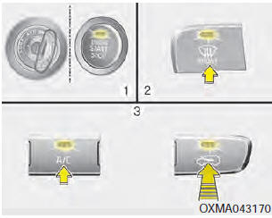 1. Turn the ignition switch to the ON position.