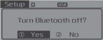 To turn Bluetooth® Wireless Technology back on, go to