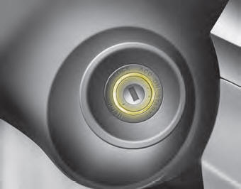 Whenever a front door is opened, the ignition switch will illuminate for your