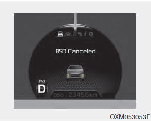 The message will appear to notify the driver if there are foreign substances