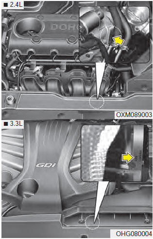 The engine number is stamped on the engine block as shown in the drawing.