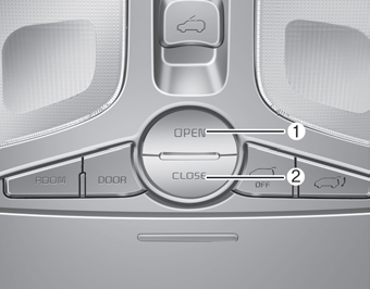 To open the sunshade