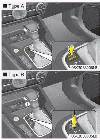 Kia Soul. Shift lock system