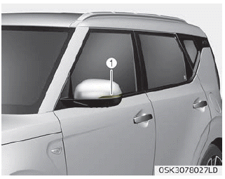 Kia Soul. Side repeater lamp (LED type) bulb replacement